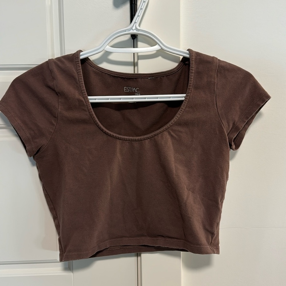 Brown PacSun crop top